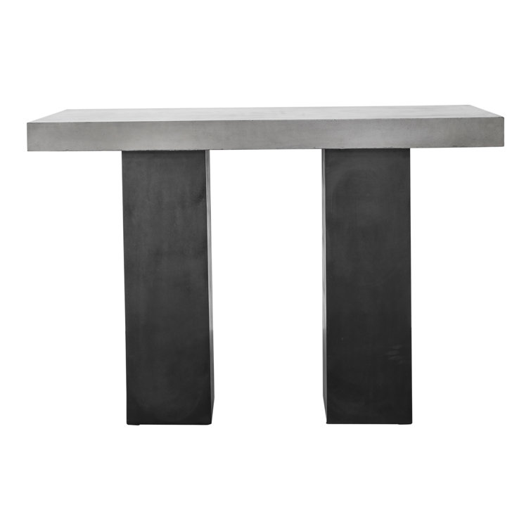 AllModern Tori Concrete Outdoor Bar Table Wayfair